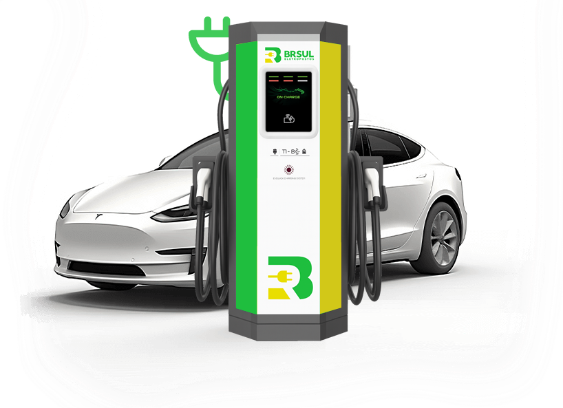 Eletroposto BRSUL com Tesla